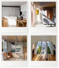  ??  ?? Top left A kitchen in Hawke’s Bay by Leanne Larking – part of our kitchen and bathroom special (p.132). Above left A family ‘compound’ in Mt Albert, Auckland, designed by Marc Lithgow (p.60). Top right Mary Gaudin’s beautiful shoot of Milan Design Week...