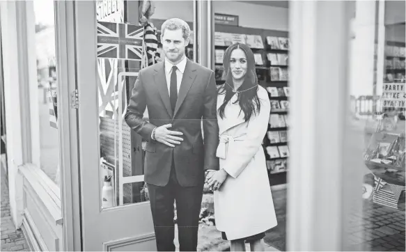  ?? JACK TAYLOR/GETTY IMAGES ?? Gather friends and maybe a cardboard cut-out, brew some tea and settle in to watch American Meghan Markle join the British royal family.