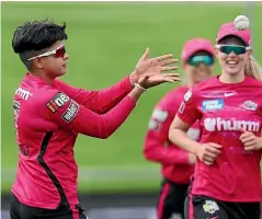  ?? GETTY IMAGES ?? Still rocking a boys’ haircut, Shafali Verma produced a player of the match showing in the Sixers’ win over the Hurricanes.