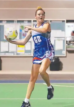  ?? Picture: BRENDAN RADKE ?? ON BALL: Bulldogs’ Emily Allen in action.