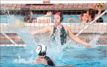  ?? RECORDER PHOTOS BY CHIEKO HARA ?? Above: Panthers goalie Samantha Rainey reacts to a shot during the second half. Below: Rosemary Chapman takes a shot during the first half a final against Redwood High School Saturday, Nov. 10 in the CIF Central Section Division II playoffs at Fresno State. The Panthers defeated the Rangers, 10-7.