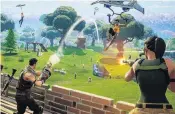  ??  ?? A video graphic from Fortnite: Battle Royale