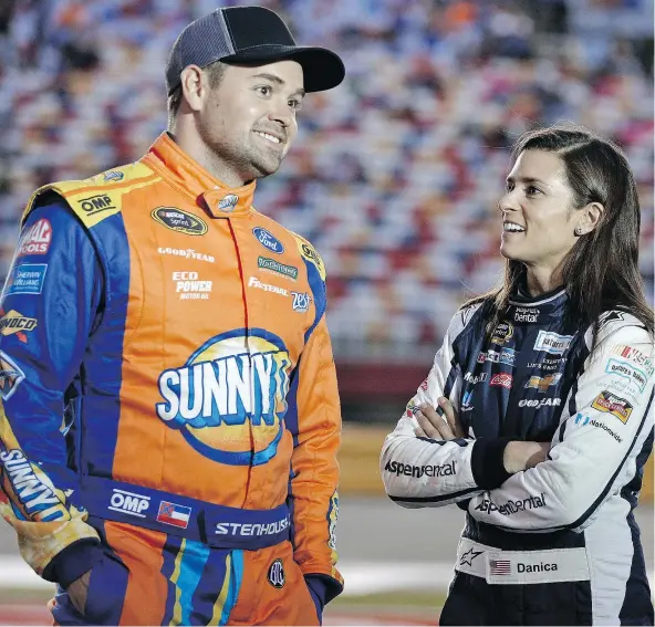 ?? — AP FILES ?? Ricky Stenhouse Jr. probably won’t talk about his breakup with Danica Patrick, though he’ll certainly be asked.