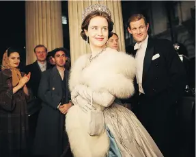  ?? COURTESY OF NETFLIX ?? Claire Foy in a scene from The Crown, a Netflix original series. The story of a young Queen Elizabeth II helped the streaming service record 7.05 million customers in the fourth quarter of 2016 to cap the biggest year in company history.