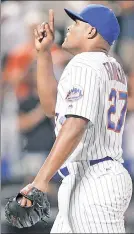  ?? Paul J. Bereswill ?? STAYING BUSY: Mets’ closer Jeurys Familia will pitch for Los Gigantes del Cibao of the Dominican Winter league and possibly for the Dominican Republic in the World Baseball Classic.