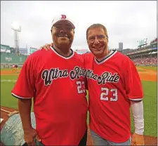  ?? STUART CAHILL — BOSTON HERALD ?? Haywood Talcove is pictured here with former Boston Police Chief William Gross.