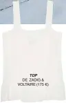  ??  ?? TOP DE ZADIG & VOLTAIRE (175 €)