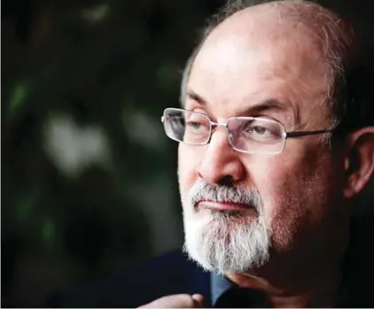  ?? Photo: Syrie Moskowitz ?? Salman Rushdie