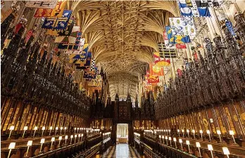  ??  ?? Historic...eyes of the world will be on St George’s Chapel at Windsor Castle on Saturday