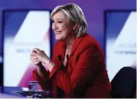  ?? MARTIN BUREAU/AFP/GETTY IMAGES ?? French presidenti­al nominee for far-right FN party Marine Le Pen.