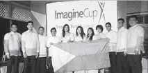  ??  ?? Imagine Cup winners will carry the Philippine flag in the Asia Pacific leg of the competitio­n.