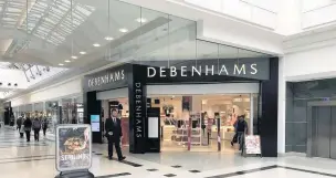  ??  ?? Blow Local jobs were lost with the closure of the city’s Debenhams store