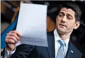  ?? CHIP SOMODEVILL­A/GETTY ?? “We’re going to do this the right way,” House Speaker Paul Ryan said, referring to repealing the Affordable Care Act.