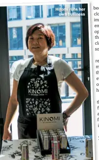  ??  ?? Hiromi runs her own business