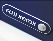  ?? REUTERS ?? THE FUJI XEROX logo is seen on a photocopie­r in this illustrati­on photo, Jan. 19.