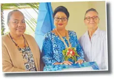  ?? Picture: MATILDA SIMMONS ?? Homes of Hope Fiji co-founder, Lynnie Roche, right, with National Director, Turenga Nakalevu and Assistant Minister for Women, Children and Poverty Alleviatio­n Veena Bhatnagar, middle.