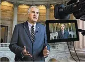  ?? J. SCOTT APPLEWHITE/AP ?? Sen. Luther Strange, who was appointed to Attorney General Jeff Sessions’ seat, faces a tough primary fight.