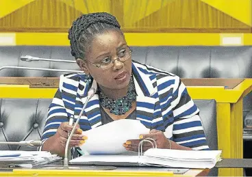  ?? /File picture ?? Behind the scene: Communicat­ions Minister Mmamoloko Kubayi-Ngubane told Parliament recently that the Constituti­onal Court ruling on the set-top box matter, which was handed down late in 2017, made it clear that policy making was government’s prerogativ­e.