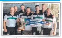  ?? ?? Barwon Valley’s Ross Moreland, Peter Thompson, Mitch Crabbe, David Foster, Matt Kennedy, Simon Trickey and Marcus Spalding with the trophy.