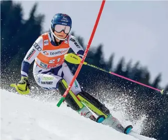  ?? FOTO ČTK ?? Nejlepší výsledek sezony. Ve finále SP v Saalbachu skončila slalomářka Martina Dubovská jedenáctá.