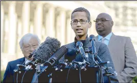  ?? AFP ?? Ahmed Mohamed speaks to journalist­s during a press conference in Washington last month.