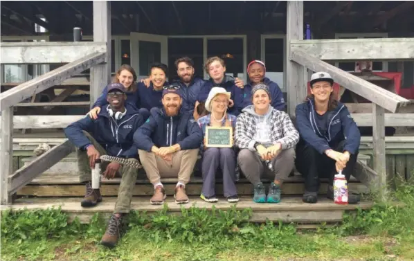  ?? SUPPLIED ?? CCC Group 12 prior to their August, 2019 canoe adventure in New Brunswick. Register to join CCC at CanadianCo­nservation­Corps.ca.