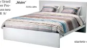  ?? FOTO: DPA ?? Das Ikea-Bett „Malm“