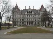  ?? HANS PENNINK — THE ASSOCIATED PRESS FILE ?? On Jan. 15, 2019, the New York state Capitol in Albany, N.Y., is seen.