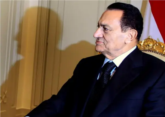  ?? (Reuters) ?? Mubarak in 2010, the year before he was ousted