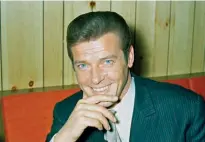  ?? Associated Press ?? British actor Roger Moore of “The Saint” and James Bond fame is shown in May 1968. Moore’s family said Tuesday that the former James Bond star has died after a short battle with cancer