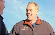  ?? MATTHEW BROWN/ASSOCIATED PRESS ?? Ryan Zinke, whom President-elect Donald Trump has picked for his secretary of interior, campaigns for re-election to Congress in October in his Montana district.