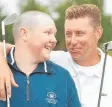  ??  ?? A young Jarrod Lyle with mate Robert Allenby.