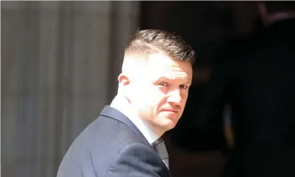  ?? Photograph: Tayfun Salcı/Zuma Wire/Rex/Shuttersto­ck ?? Tommy Robinson outside court.