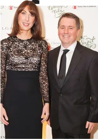  ??  ?? Charity bigwig: Mr Forsyth with Samantha Cameron in 2013