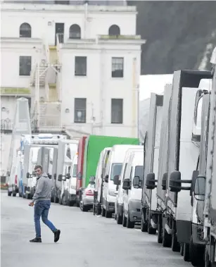  ?? Photo / AP ?? Port of Dover, southern England.