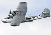  ?? BRIAN THOMPSON POSTMEDIA ?? This Consolidat­ed PBY-5A Canso from the Canadian Warplane Heritage Museum in Hamilton did Monday’s flypast.