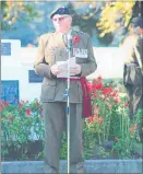 ??  ?? Colonel (Rtd) Ray Seymour MBE was guest speaker at the 8.30am Dannevirke service.