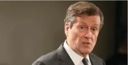  ?? STEVE RUSSELL/TORONTO STAR FILE PHOTO ?? Mayor John Tory is recommendi­ng tolls on the Gardiner Expressway and the DVP.