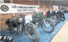  ?? ?? East Suffolk AJS and Matchless display – that ’39 AJS is smashing!