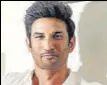  ??  ?? Sushant Singh Rajput