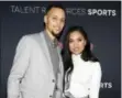  ?? PHOTO BY OMAR VEGA — INVISION — AP, FILE ?? In this file photo, NBA basketball player Stephen Curry, left, and his wife Ayesha Curry arrive at the Super Bowl 50 Rolling Stone Party in San Francisco.