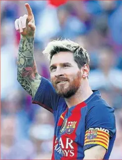  ??  ?? EL OBJETIVO. La renovación de Messi, el gran objetivo.