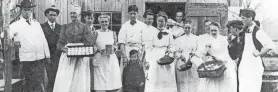  ?? CHURCH
PROVIDED BY OAKLAWN COMMUNITY BAPTIST ?? May Breakfasts began as fundraiser­s to support churches and other organizati­on. It all started at the Oaklawn Community Baptist Church. This photo was taken at the May Breakfast around 1905.