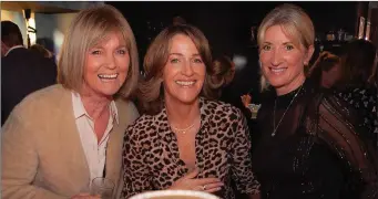  ??  ?? Sally Ann Dooley, Hilary Evans and Carol Mulcahy.