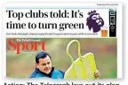  ??  ?? Action: The Telegraph lays out its plan