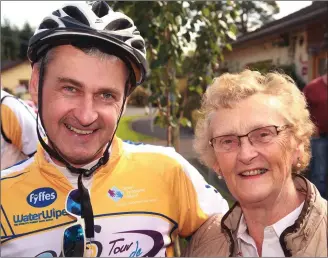  ??  ?? Robert Doyle with his mum, Joan, at St. Aidan’s Day Care Centre in Gorey.