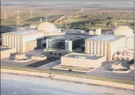  ?? PICTURES: EDF ENERGY/PA WIRE. ?? ELECTRICIT­Y: An artist’s impression issued by EDF of plans for the new Hinkley Point C nuclear power station.