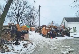  ?? ?? Duane Tesch has been cited for nuisance properties several times in recent years, including for this property in Nora Springs in 2023.