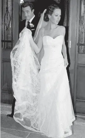  ??  ?? Ben and Jessica Mulroney at their wedding in Montreal in 2008. The couple’s three children will be among the bridesmaid­s and page boys at Saturday.s royal wedding.