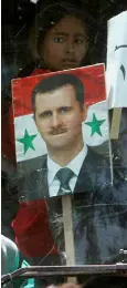  ??  ?? FOG OF WAR: Syria’s Assad